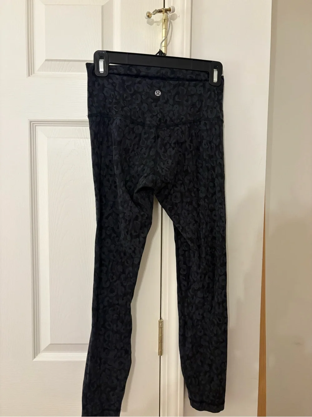 lululemon athletica Black Subtle Leopard High-Rise Leggings